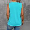 Women Sleeveless V Neck Tank Top Casual Knit Vest Lightweight Summer Blouse Soft Fabric Relaxed Fit