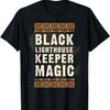 Black Lighthouse Keeper Magic Juneteenth Black History T-Shirt