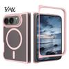 Clear Protective Case for IPhone Magnetic Matte Phone iPhone 2026 New, Full Hinge Durable Transparent Protection, Not Yellowing Military-Grade