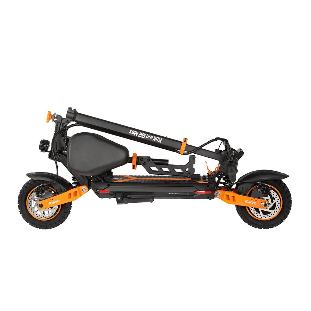 Kukirin GII Max Stadselsparkcykel 1000W 48V 20,8Ah, 55km/h Snabb Pendlar E-sparkcykel med Säte, Bekväm för Alla Åldrar