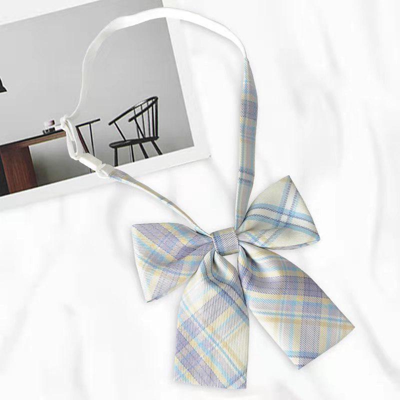 Japanese Academy Style Women's Uniform with Floral Bow Tie