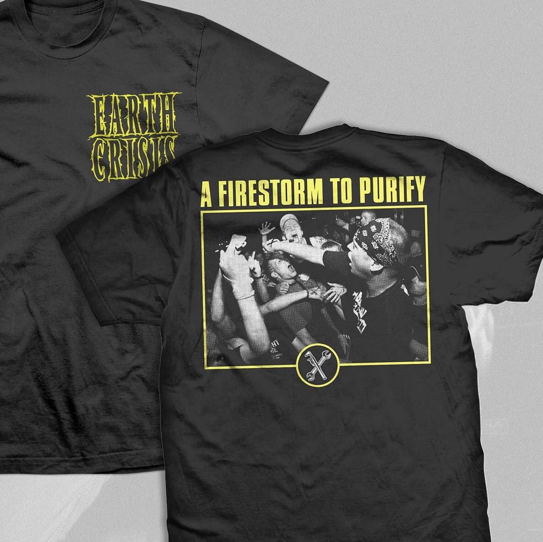 Earth Crisis band a firestorm to purify 2 sides black T-shirt All sizes L