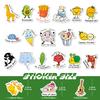 100 Pun Homophone Stickers Children's Fun Game Stickers Kindergarten English-style Cartoon Decoration