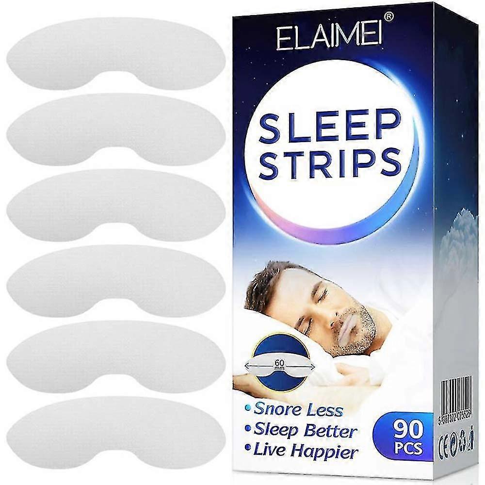 90pcs / Pack Sleep Strips Sleeping Mouth Tape Anti-snoring Closed-mouth Patch
