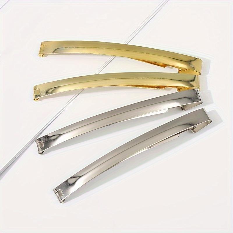 Set mit 8 Vintage-Haarspangen, Einfache und minimalistische Metall-Haaraccessoires für gefärbtes, abgeteiltes und gedrehtes Haar, Für Wo