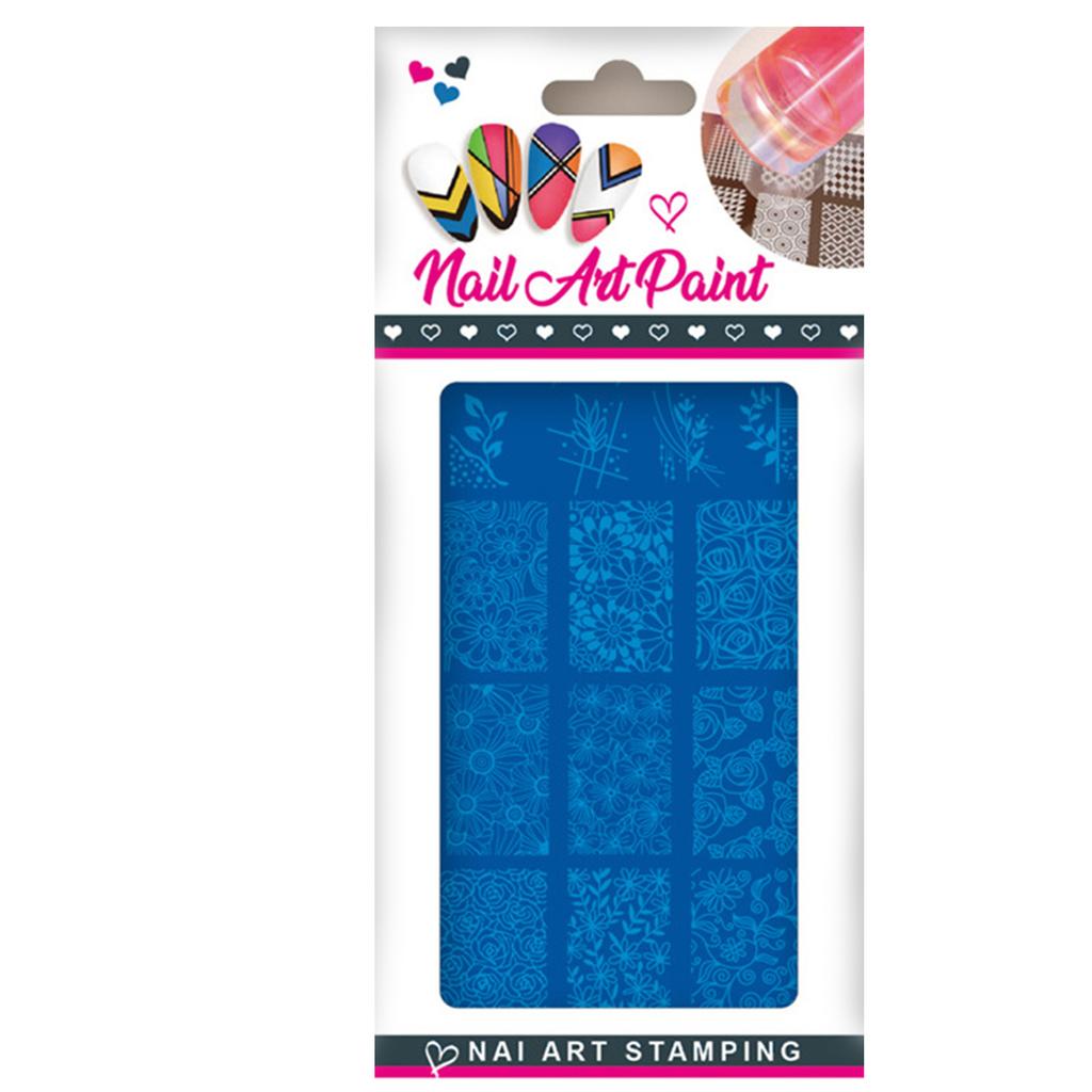 Nail Stamp Plate Nail Art Templates Heart Flower Nail Art Plates for DIY Nail Art Decorations Nails Art Stamping Plates