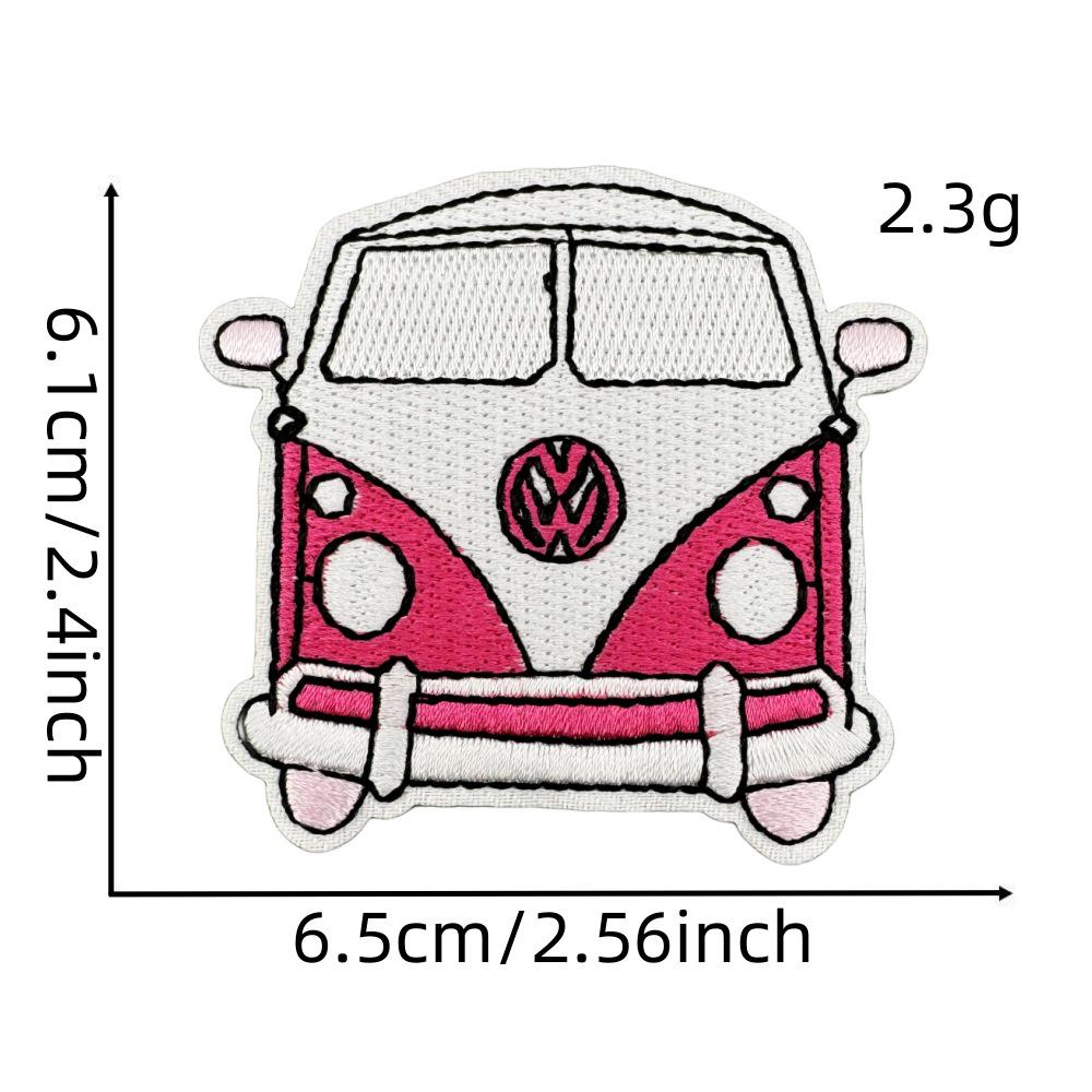 Rosa Cartoon Gestickter Stoffaufnäher für Hüte, Kleidung und mehr