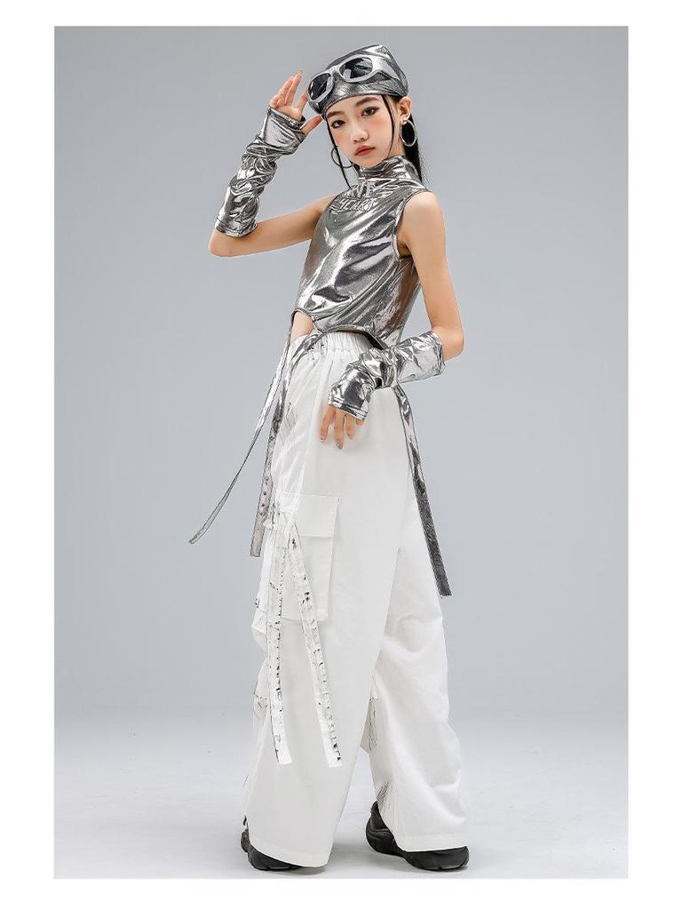 Children's Trendy Street Dance Hip-Hop Set - Jazz Dance Costume for Boys and Girls Fashion Show Wear