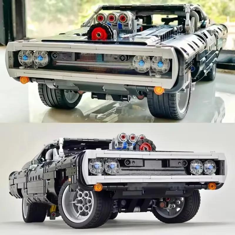 Fast And Furious Dodge Charger Auto da Corsa Blocchi da Costruzione Modello 42111 Mattoncini Giocattoli per Bambini Regali Veicolo Tecnico