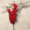 1PC Christmas Red Fruit Simulation Red Berry Christmas Decoration Acacia Fruit Foam Red Fruit Branch New Wreath Accessories