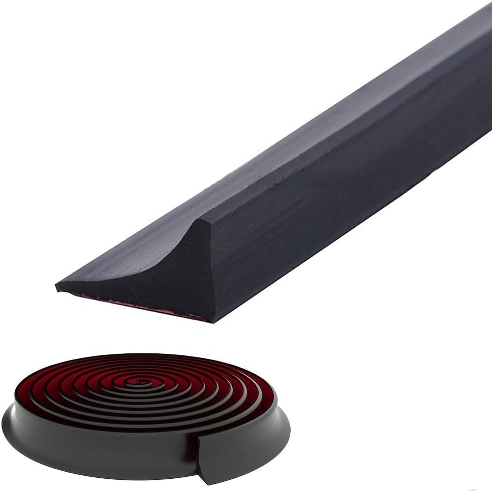 

1pc 2m/78.74in Shower Threshold Water Dam, Kitchen Sink Splash Guard, Shower Barrier Water Dam чёрный