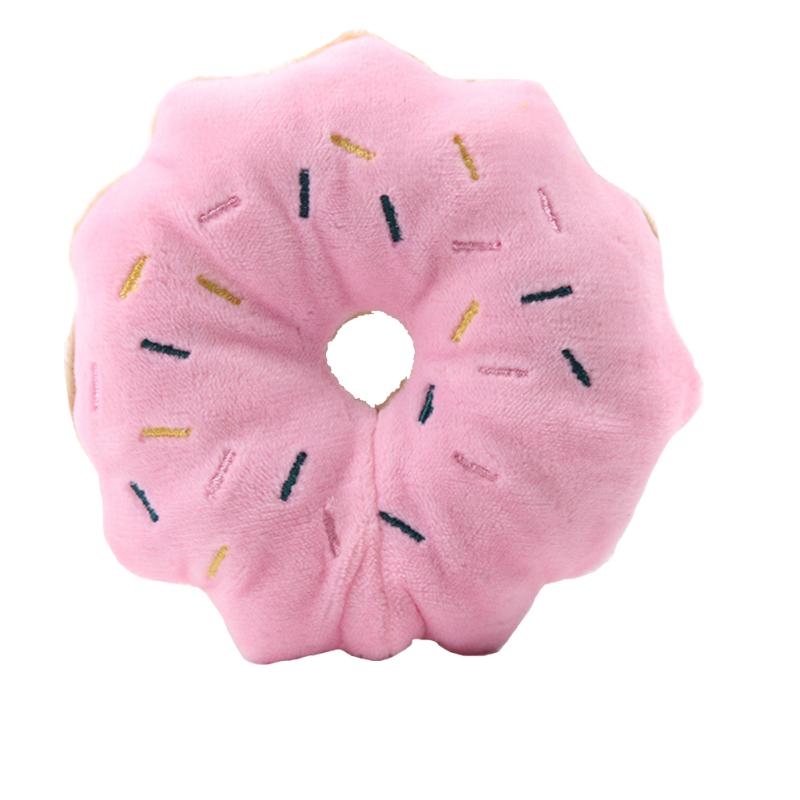 Stress Relief Pet  Plush  Toy Colorful Cartoon Fruit Animal Shape Bite-resistant Sounding Doll Molar