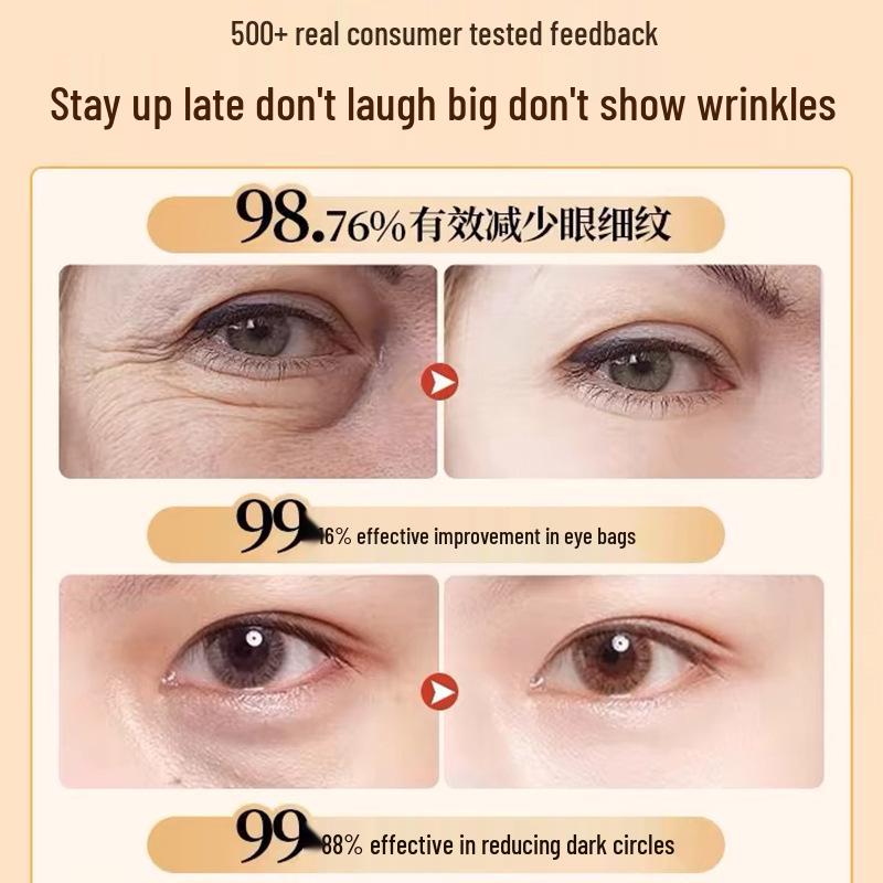 Véritable Crème Fermeté Yeux: Anti-rides, Cernes & Poches, Hydrate & Réduit les Ridules