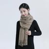 Women's Imitation Cashmere Winter Scarf - Thick Solid Color, Versatile Men's Shawl, Cashmere Wool Blend