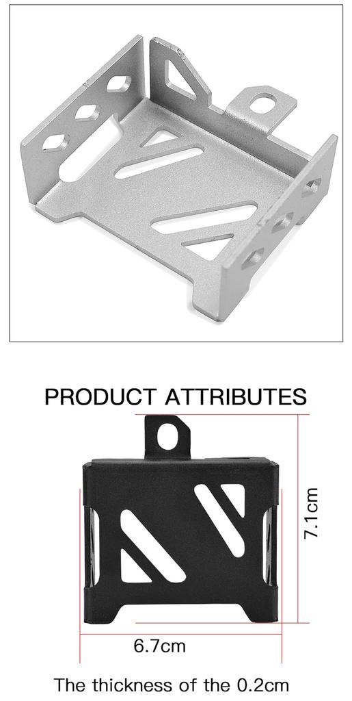 LEDISHUN Motorcycle Rear Brake Cup Cover Rear Brake Protector Tank Protective Case for