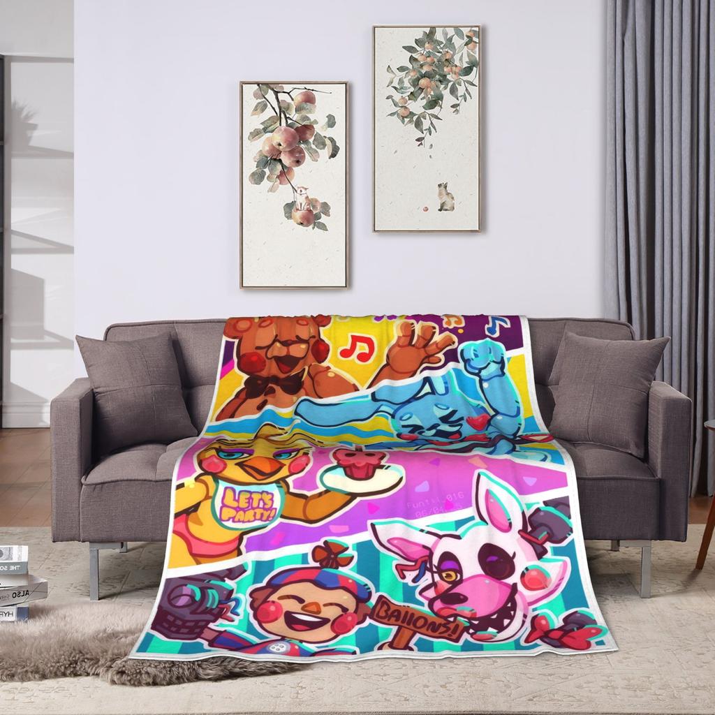 FNAF At Freddys Blanket Quality Soft Throw Blanket Winter Girls Boys Outdoor Funny Bedspread