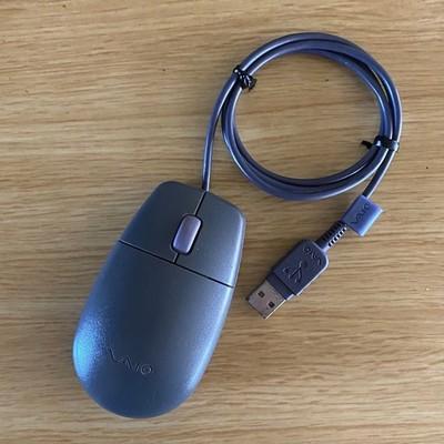 Sony VAIO Vintage USB Wired Mouse PCGA-UMS1 Tested