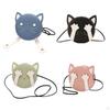 1 Set DIY Shoulder Bag Making Materials PU Leather Womens Cat Shaped Handmade Full Tools Crafts