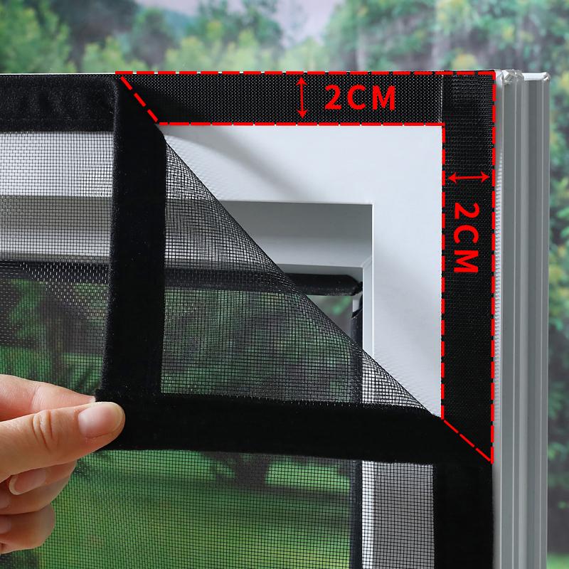 Mosquito Proof Gauze Net, Mosquito Net, Tulle, Insect-proof Curtain, Window Screen, self-adhesive,Summer, Doors, Custom Sizes