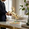 Rearing Horse Statue Polished Reflective for Collectors