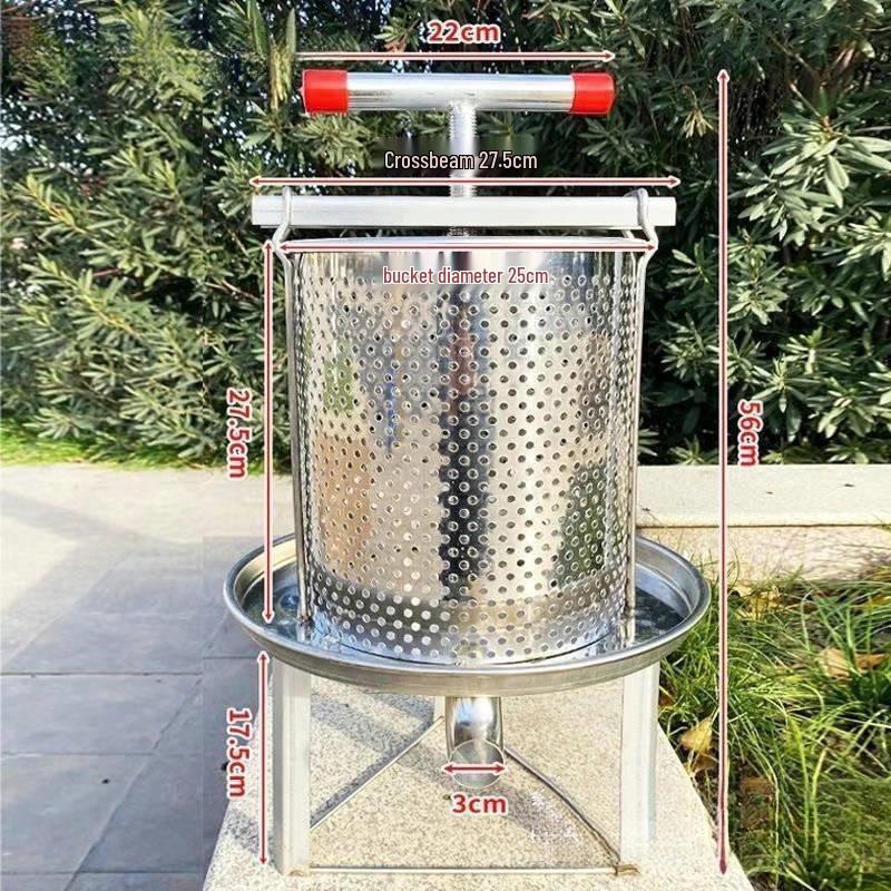 Stainless Steel Manual Honey Extractor & Juicer