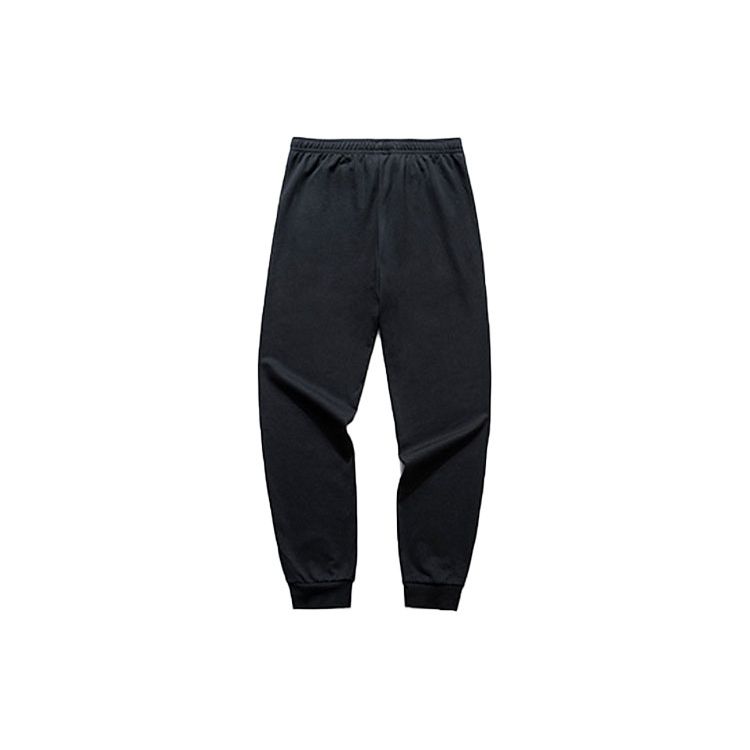 Anta Knitted Cuff Casual Sweatpants Men Bottoms Black 952147791-2