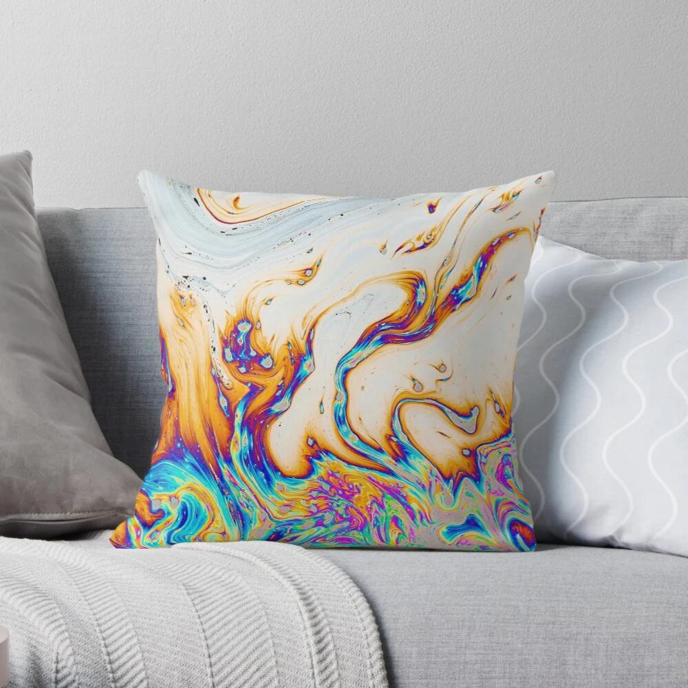 Simple Bedroom Living Room Decoration Sofa Bed Pillowcase Abstract Human Animal Flower Pattern Home  Cushion Cover