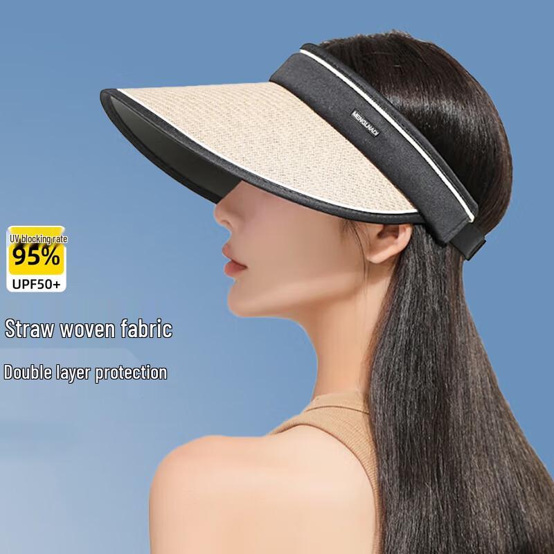 YUZHAOLIN Women s Big Brim Open Top UV Protection Sun Hat