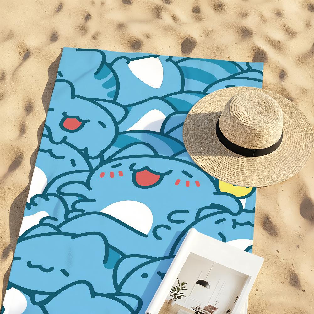B-Bugcat CapooS Cartoon Towel Quick Drying Beach Towels Are Suitable For Swimming Pools Camping Yoga And The Gym