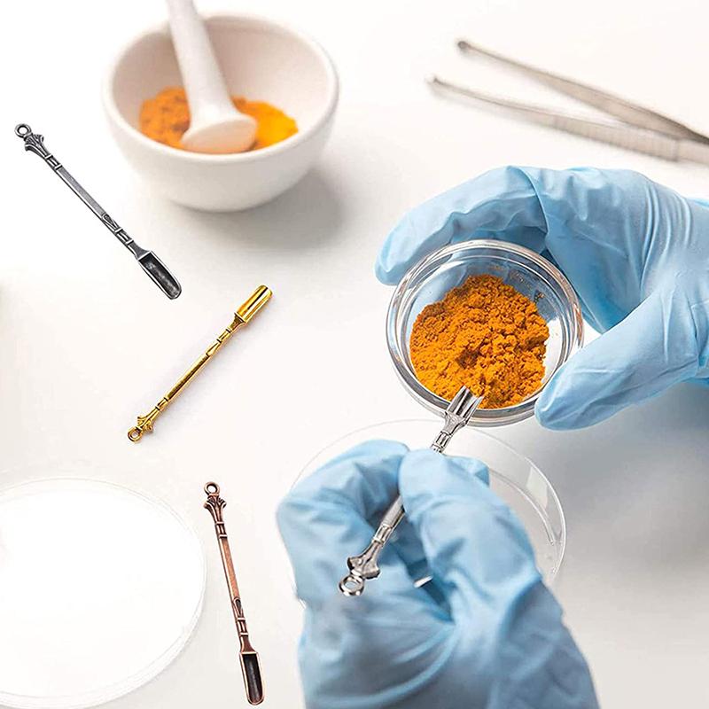 1Pc Metal Mini Shovel Spoon Medicine Spoon Micro Debugging Shovel Dessert Salt Teaspoon Mini Powder Spoon Kitchen Accessories