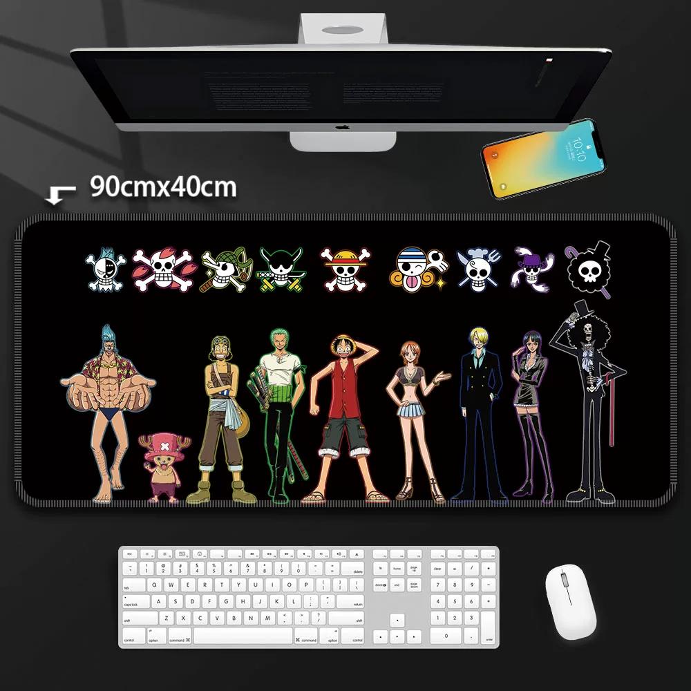 One Piece Leather Mouse Pad Oversized Peripherals Two-dimensional Anime  Monkey D. Luffy Roronoa Zoro  Boys Computer E-sports Game Keyboard Table Mat