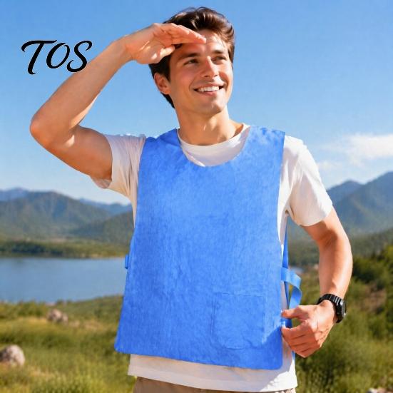 Wiederverwendbares Kühlkleidungsstück für Männer und Frauen, Unisex-Weste, Verstellbare Jacke, Kaltes Tanktop, Leichte Ausrüstung für Erwachsene, Oberteil für Radfahren, Laufen, Outdoor-Sportarten