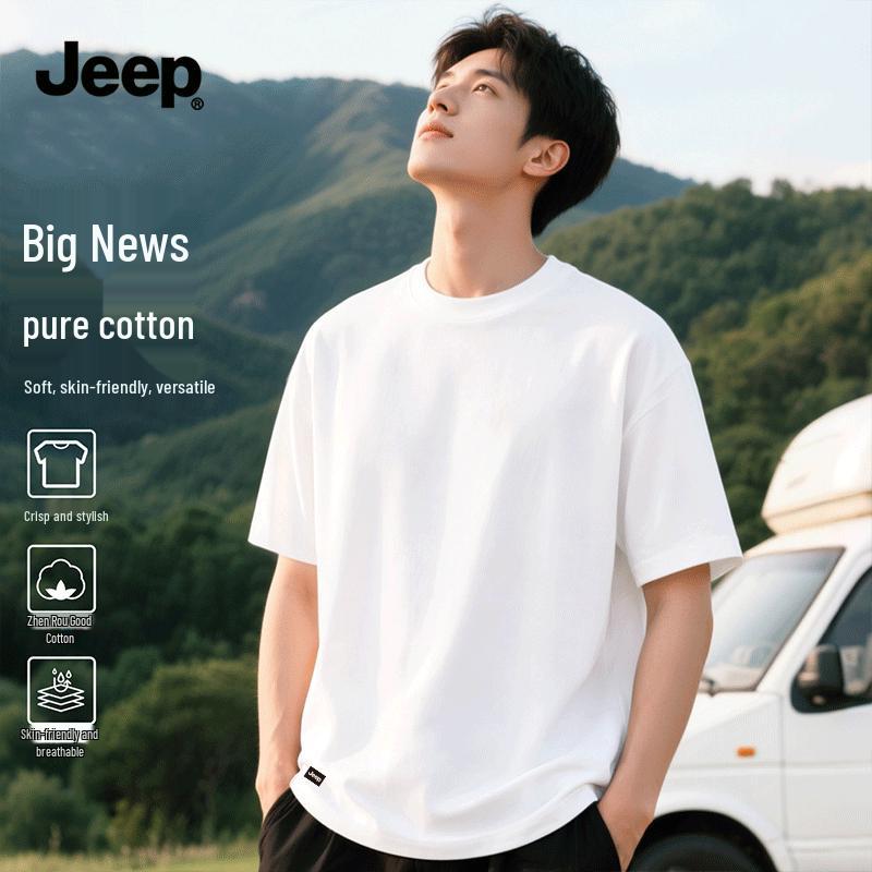 JEEP Men s Cotton Short Sleeve T-Shirt L