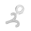 New Copper Twelve Zodiac Signs Birthday Sparkling Zircon Dangle Bead Diy Fit Original Pendant Charm Bracelet Jewelr