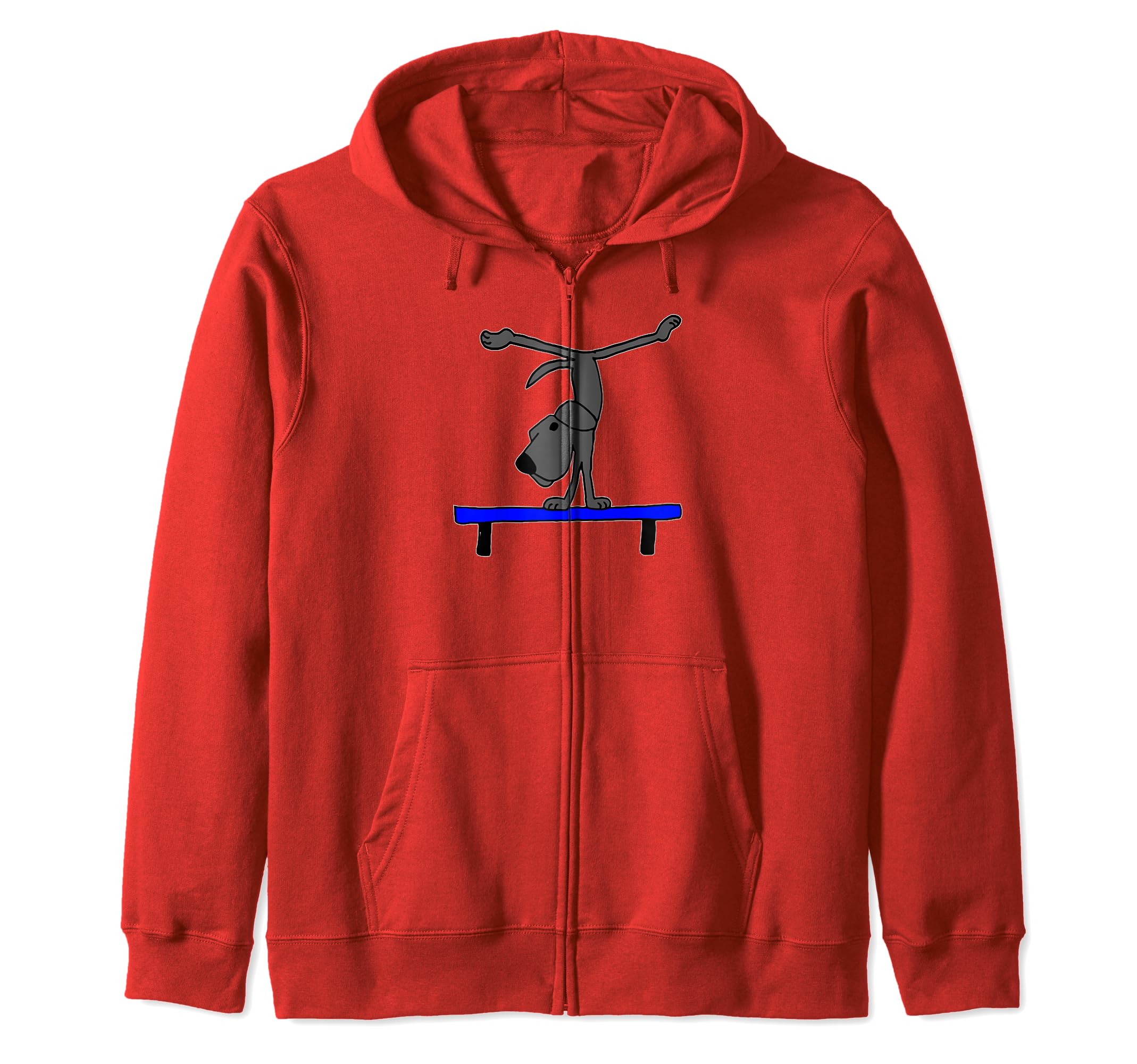

Cute Labrador Tees Lab Retriever Balance Beam Zip Parka T-shirt червоний