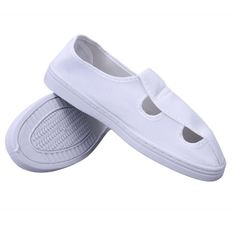 Unisex Anti-Static Cleanroom Smock with Zipper & Stand-Up Collar - Blue/White Work Suit