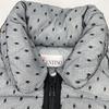 Red Valentino KR3CN00B Gray X Black Mesh Dot Short Down Jacket Jacket 40 grayUsed