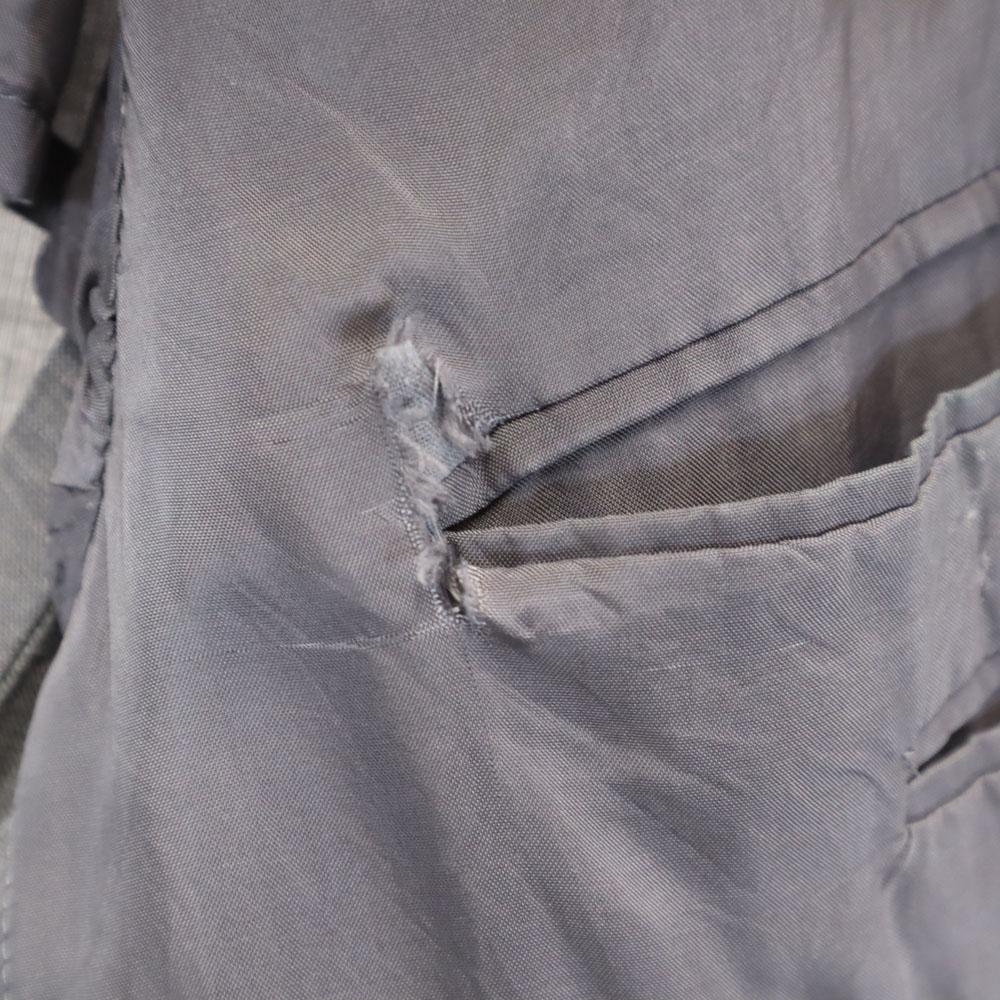 Lanvin 90er Wolle Leinenmischung alte Langarm taillierte Jacke CLASSIQUE Herren Gebraucht