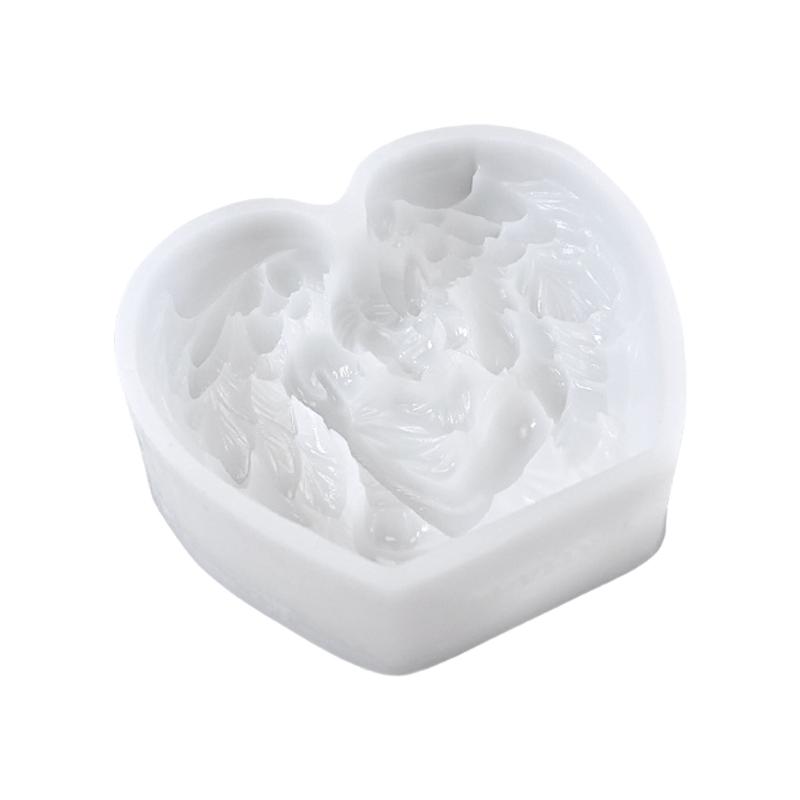 Wing Heart Silicone Candle Molds Butterfly Shape Silicone Molds for Epoxy Resin Candle Soap Chocolate Fondant Molds