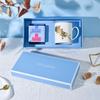 Wedgwood Gilded Floral Mug and Tea Caddy Set