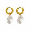 Imitation Perlen Anhänger Creolen für Damen Schmuck Zubehör High-End Vielseitige Ohrschleifen