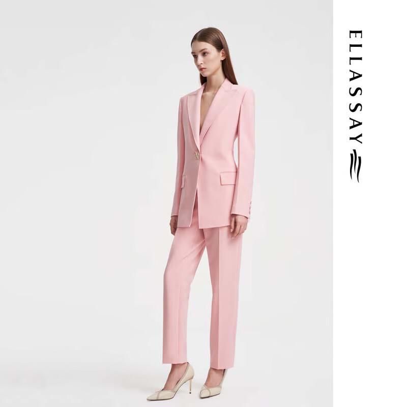 ELLASSAY Women's Tailored Wool Blend Trousers EWF351K00400