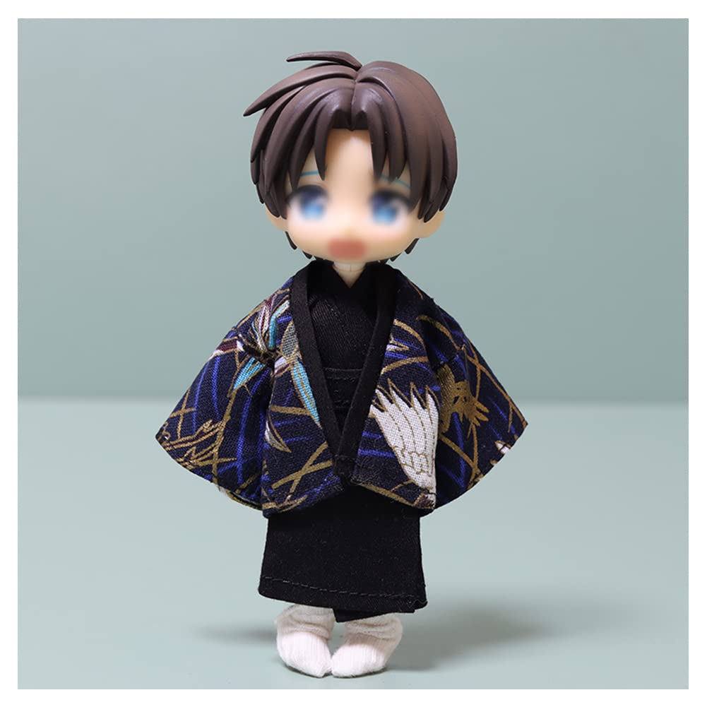 YUYAKESHI Obitsu 11 OB11 Obitsu Doll for 11cm Body P9 Doll for 11cm Japanese Clothing GSC Body 3-Piece Set YMY Suit Costume Obitsu Body Kimono