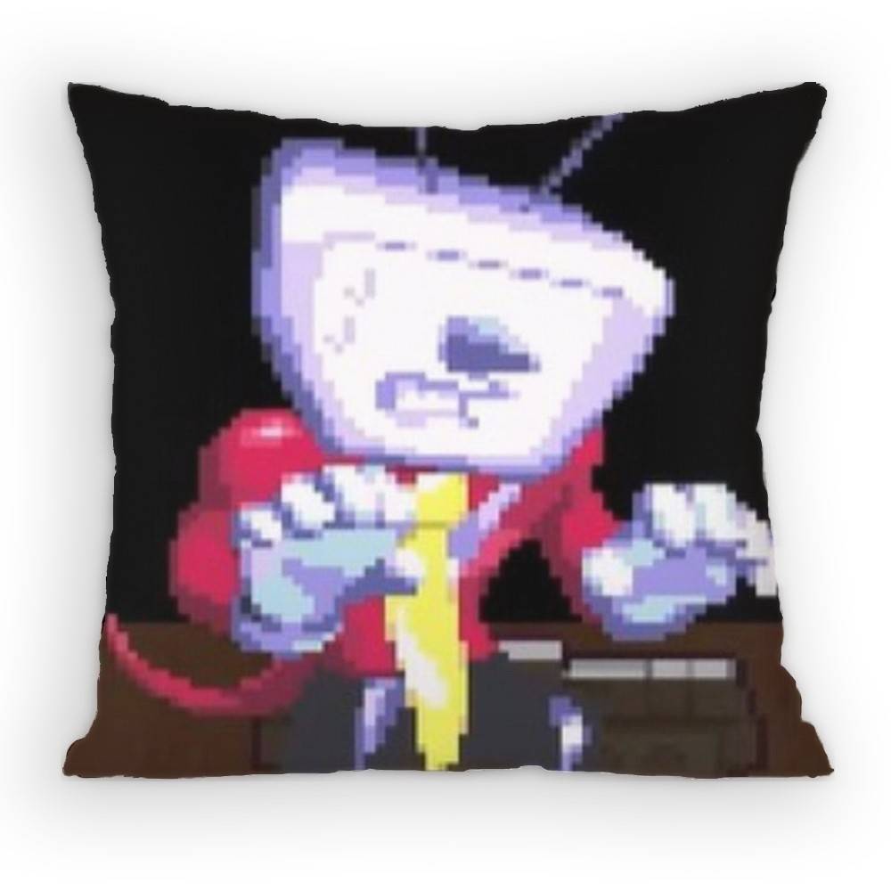 Federa Cuscino Cartone Animato Gioco Deltarune Tenna Meme Divano Soggiorno Camera da Letto Testiera Schienale Cuscino Cuscino Quadrato Ora del Pisolino