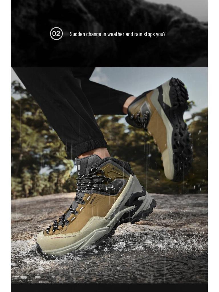 Men's GTX Mid-Height Waterproof Non-Slip Mountaineering Hiking Shoes