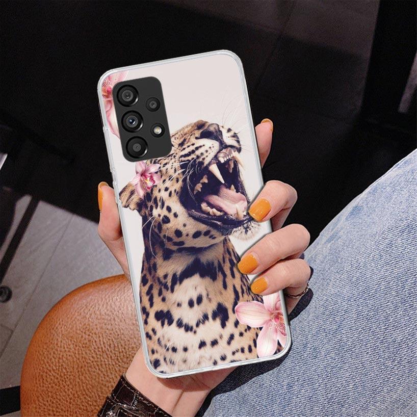 Pink Leopard Print Phone Case For Samsung Galaxy A52 A32 A22 A12 A51 A31 A50S A30S A20S A10S Note 20 Ultra 10 Plus S10 A72 A71 G
