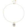 Hot-Selling Geometric Zirconia Square Necklace: European & American Style, Fashionable and Versatile for Autumn/Winter