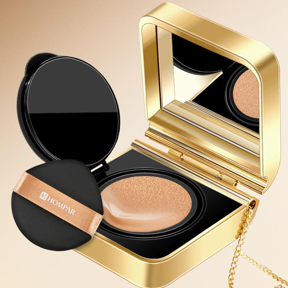 Xiaojinbao Air Langanhaltendes Make-up, Air Cushion BB Cream Concealer, Langanhaltendes Make-up, leichte und zarte Air Cushion Cream mit Ersatzkern