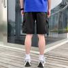 Summer Men's Solid Color Drawstring Cargo Shorts with Flap Pockets Casual Relaxed Athletic Fitness Training Multi-Pocket Bottoms