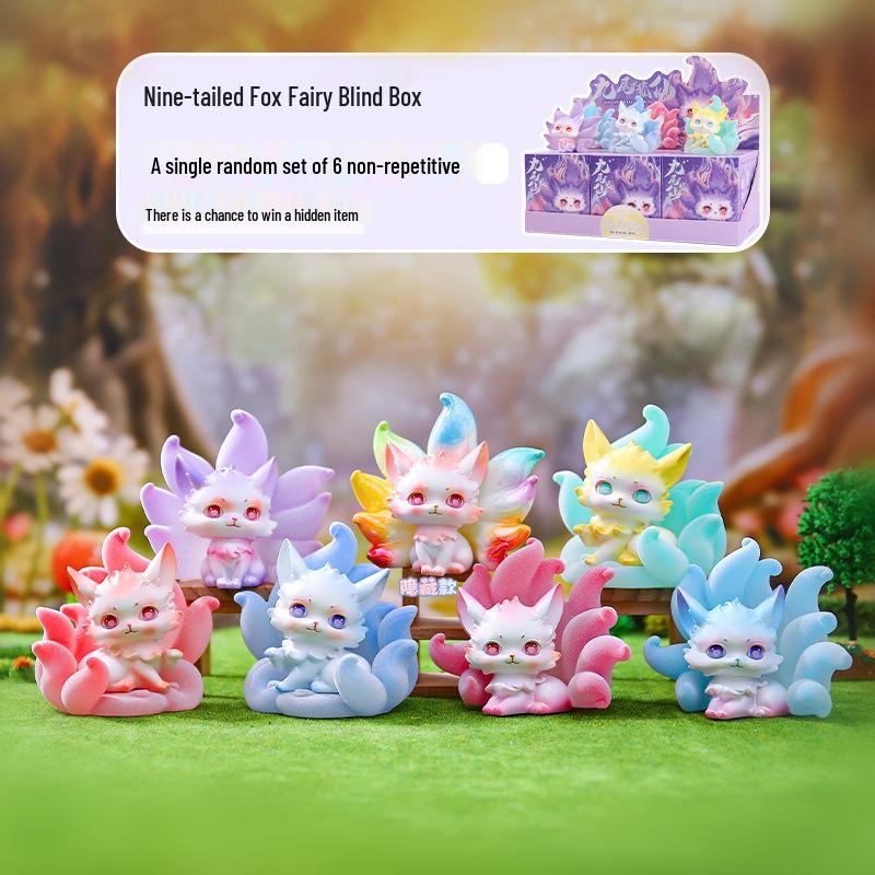 Tushan Nine-Tailed Fox Series 3 Blind Box Figure - Trending Desktop Decoration